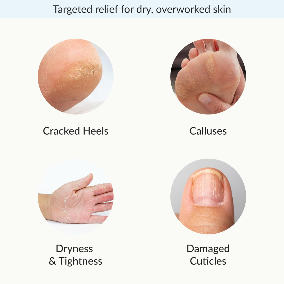 Close-up of Epielle foot mask with moisturizing ingredients