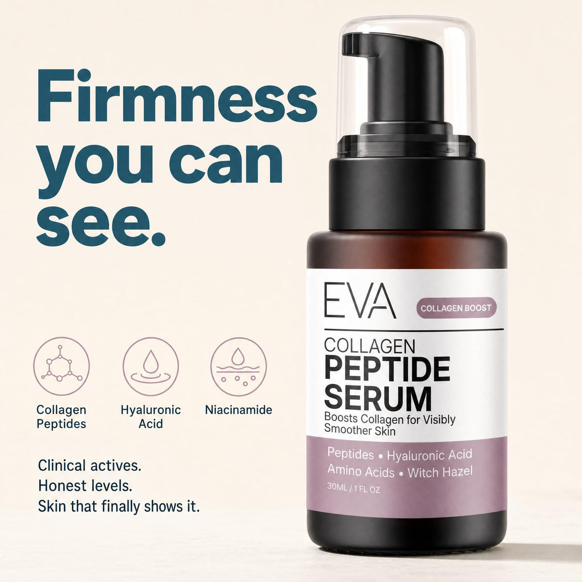 Close-up of Eva Naturals serum texture on skin