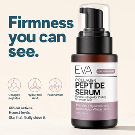 Close-up of Eva Naturals serum texture on skin