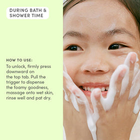 Close-up of Evereden Kids Conditioner showing creamy texture