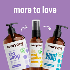 close-up of everyone 3-in-1 Soap bottle with pump