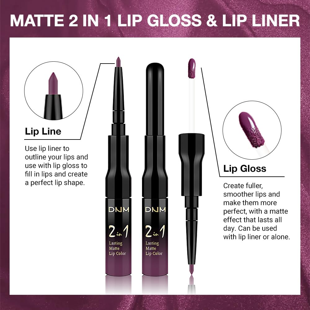 Close-up of evpct Dark Purple Plum Lip Liner tip