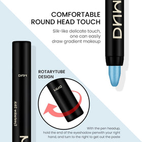 Close-up of evpct Dazzling Blue eyeshadow stick