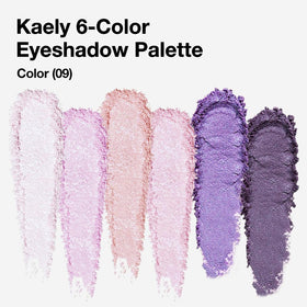 Close-up of evpct Lavender Purple Pink Eyeshadow Palette shades