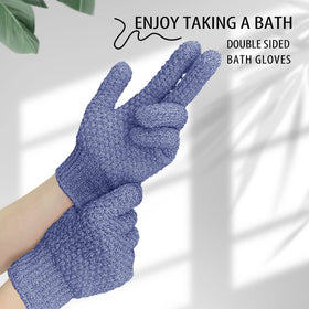 Close-up of Evridwear Exfoliating Bath Gloves texture