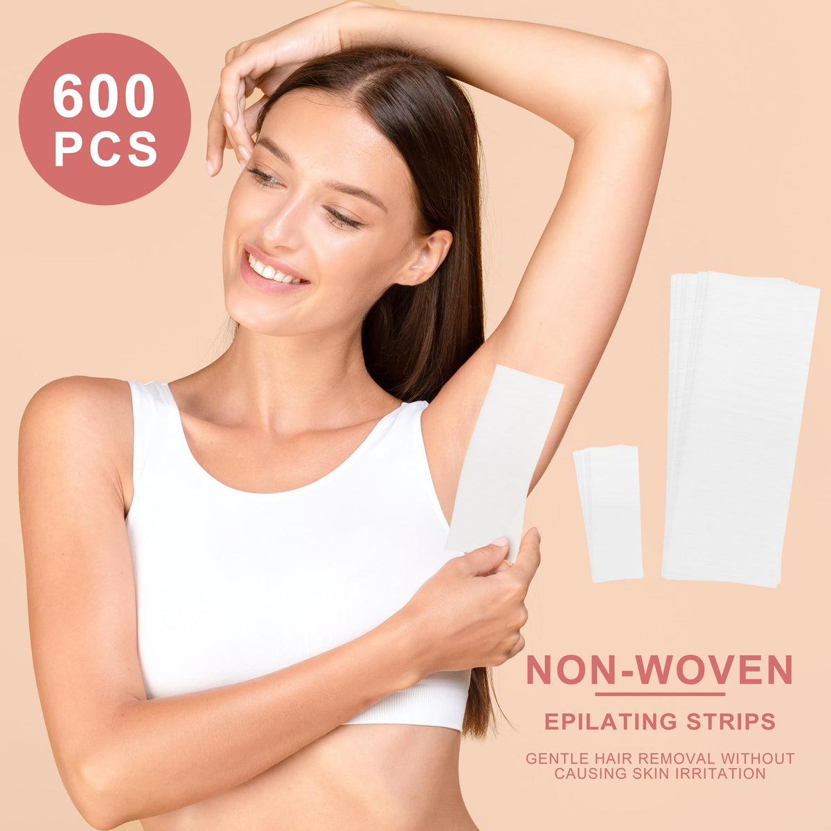 Close-up of EWVVSS Non Woven Wax Strips texture