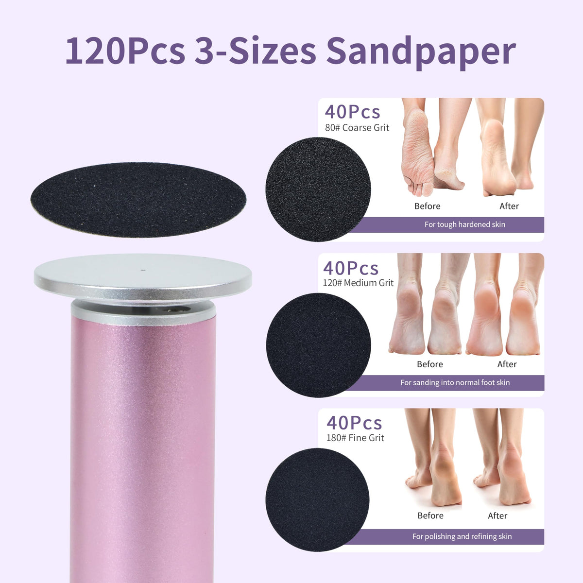 Close-up of FancyJun callus remover showing ergonomic design
