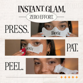 Close-up of Fazit Glitter Freckle Makeup Patches showing golden speckles