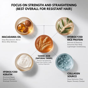 Close-up of Felps Professional Omega Zero Nanoplastia bottle with macadamia oil