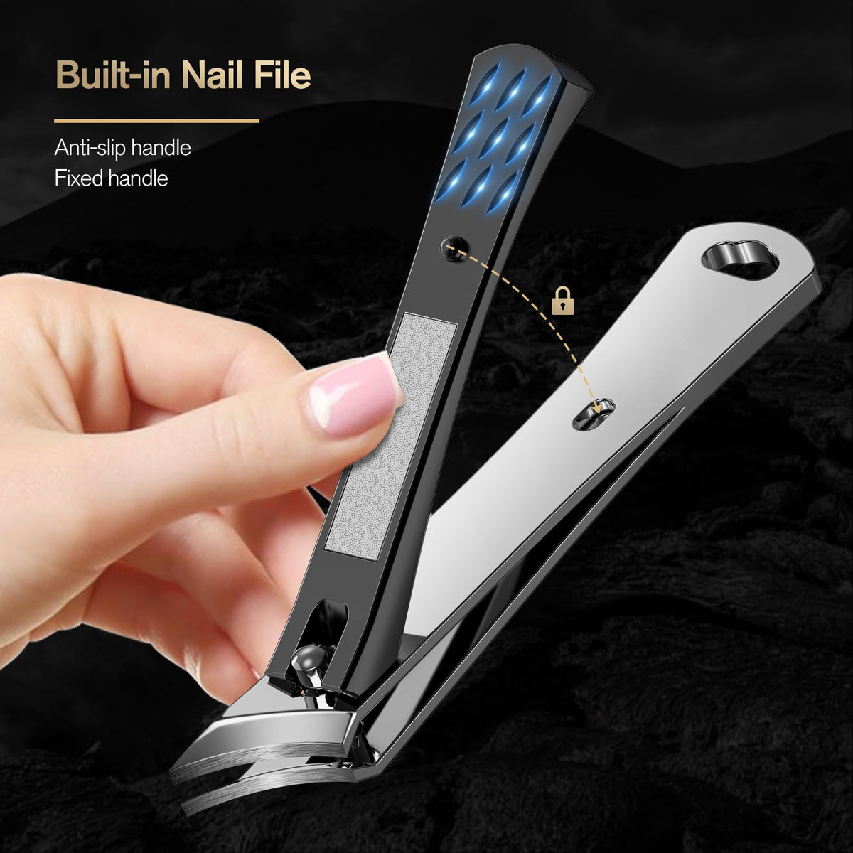 Close-up of FERYES Ingrown Nail Clipper blade