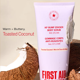Close-up of First Aid Beauty KP Bump Eraser Body Scrub texture