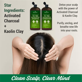 Close-up of First Botany Tea Tree & Eucalyptus Shampoo texture