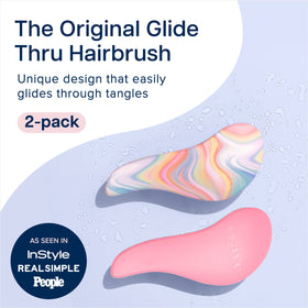 Close-up of flexible bristles on Crave Naturals detangler brush