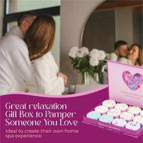 Close-up of Flovista shower steamer tablet in Lavender scent