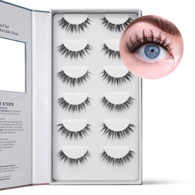Close-up of FlutterHabit Glow-Getter faux mink lash clusters