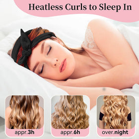 Close-up of Flylipu heatless curling rod headband material texture