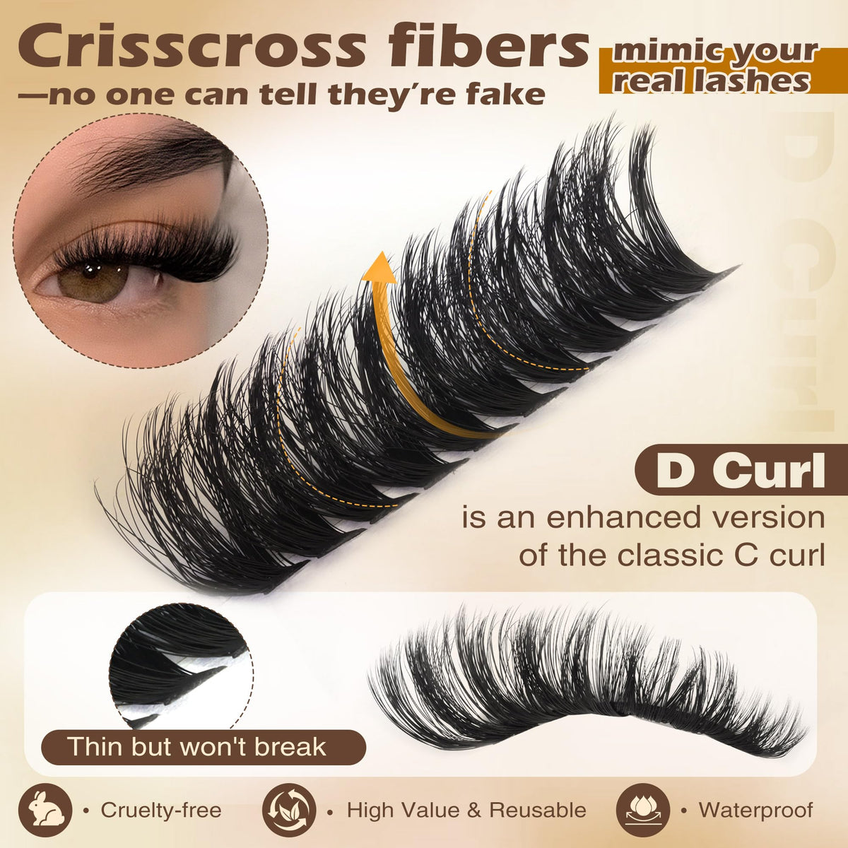 Close-up of Focipeysa lash bond and remover included in kit
