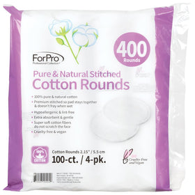 Close-up of ForPro Cotton Rounds showing texture