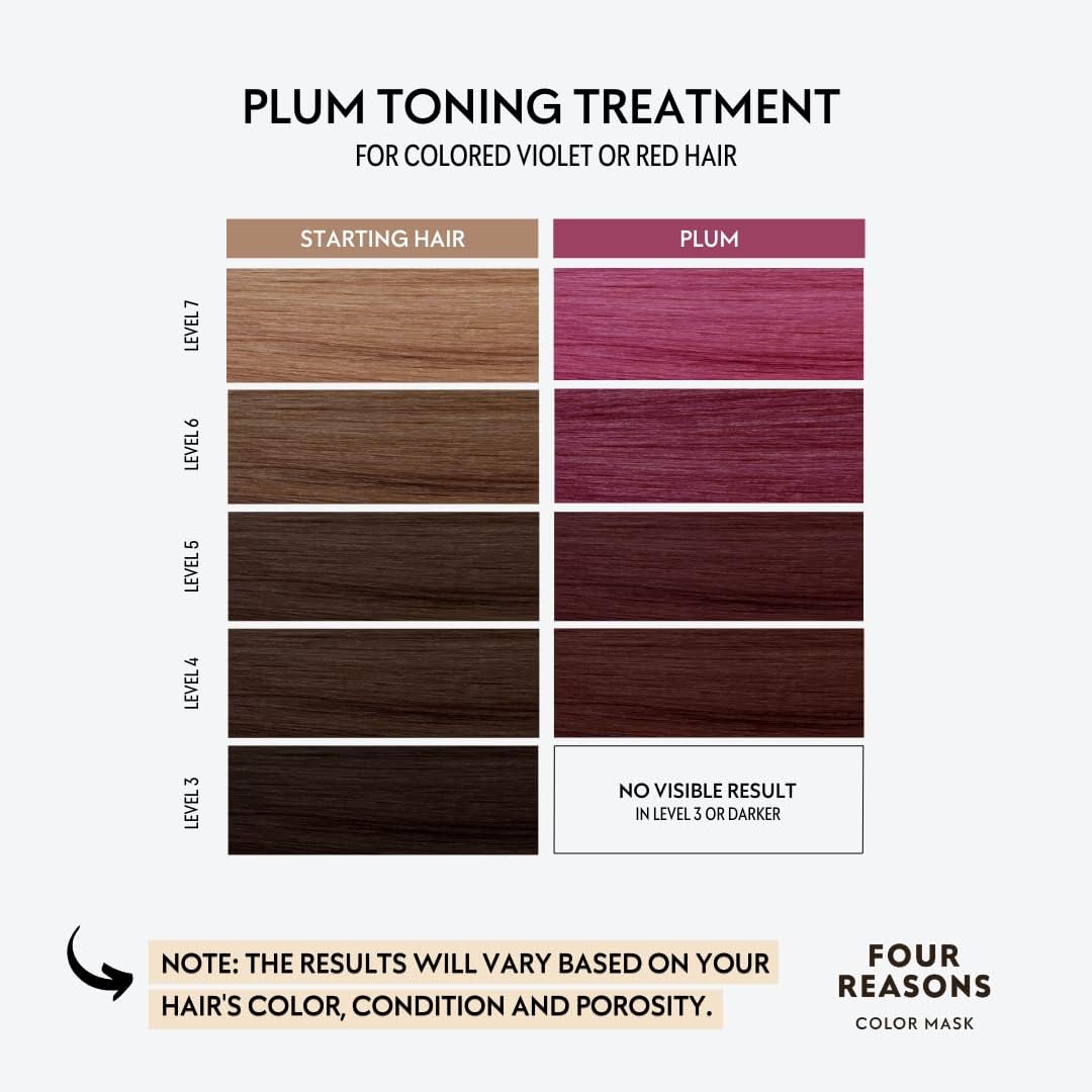 Close-up of FOUR REASONS Color Mask Plum texture