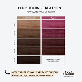 Close-up of FOUR REASONS Color Mask Plum texture