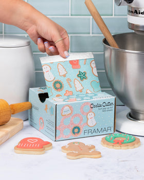 Close-up of FRAMAR Cookie Cutter Hair Foil embossed texture