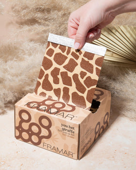 Close-up of FRAMAR Giraffe Hair Foils texture