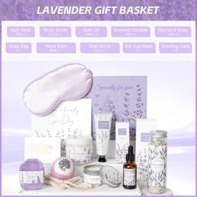 Close-up of Frerdui Lavender Bath Salts 7.1oz