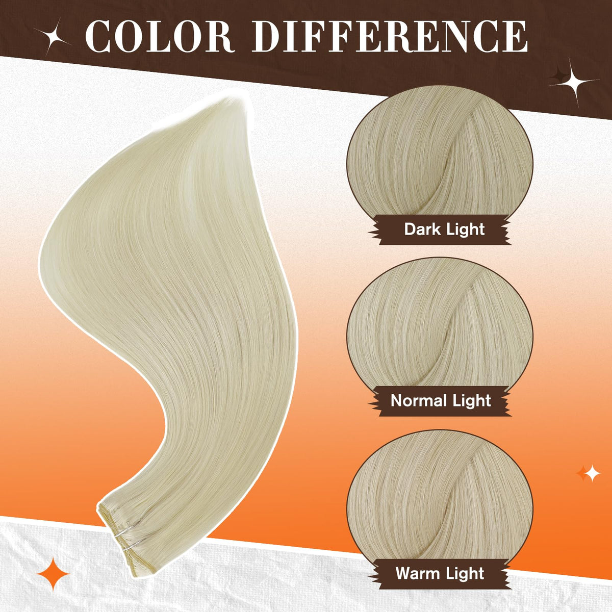 Close-up of Full Shine Clip in Extensions clip
