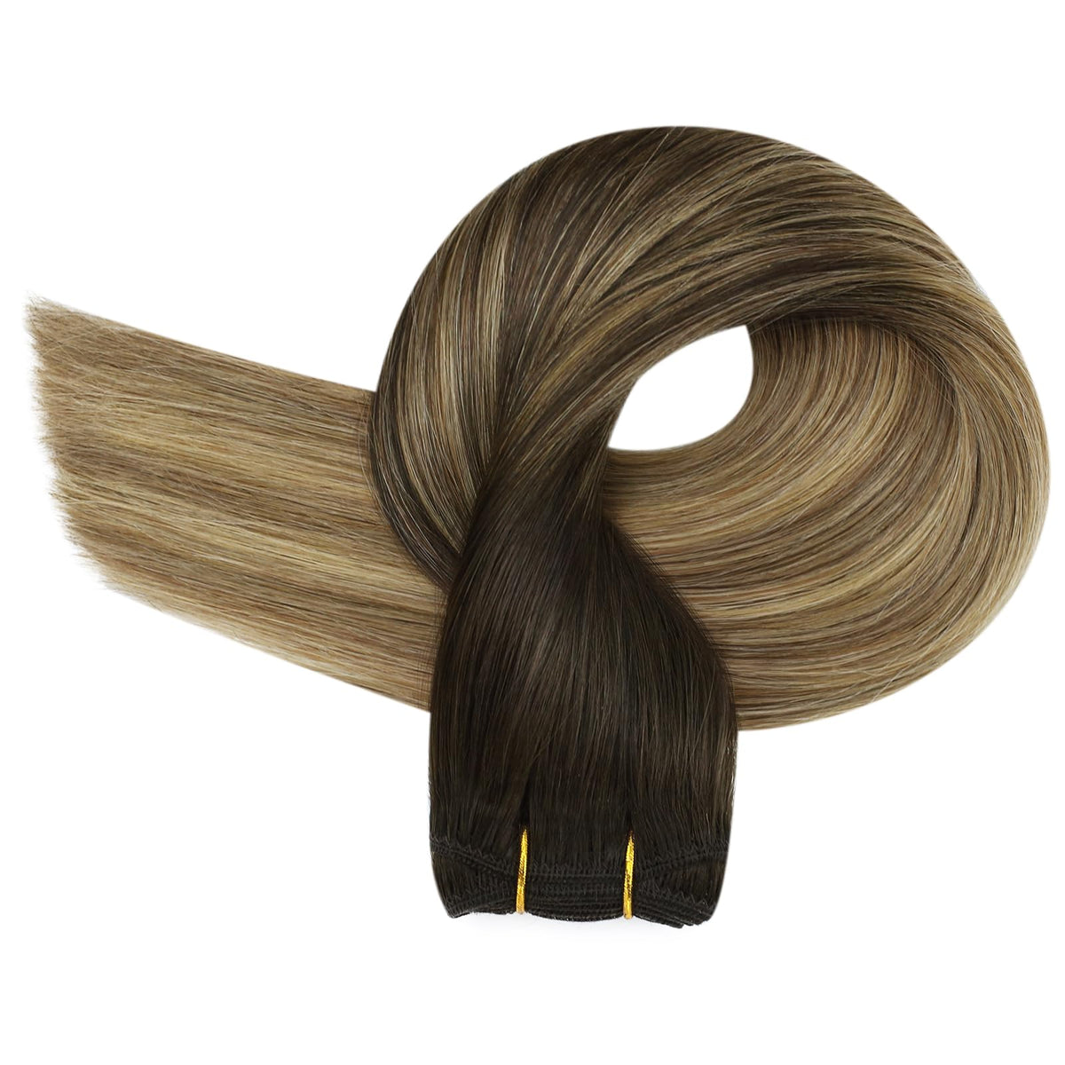 Close-up of Full Shine hair extensions texture and colour