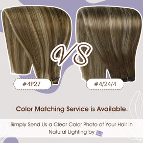 Close-up of Full Shine Hair Extensions with silky texture