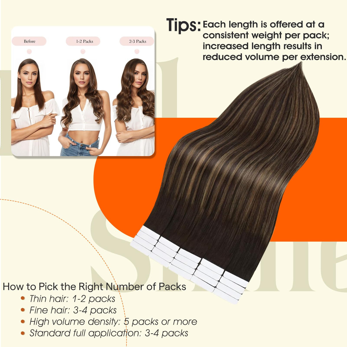 Close-up of Full Shine Tape In Extensions adhesive