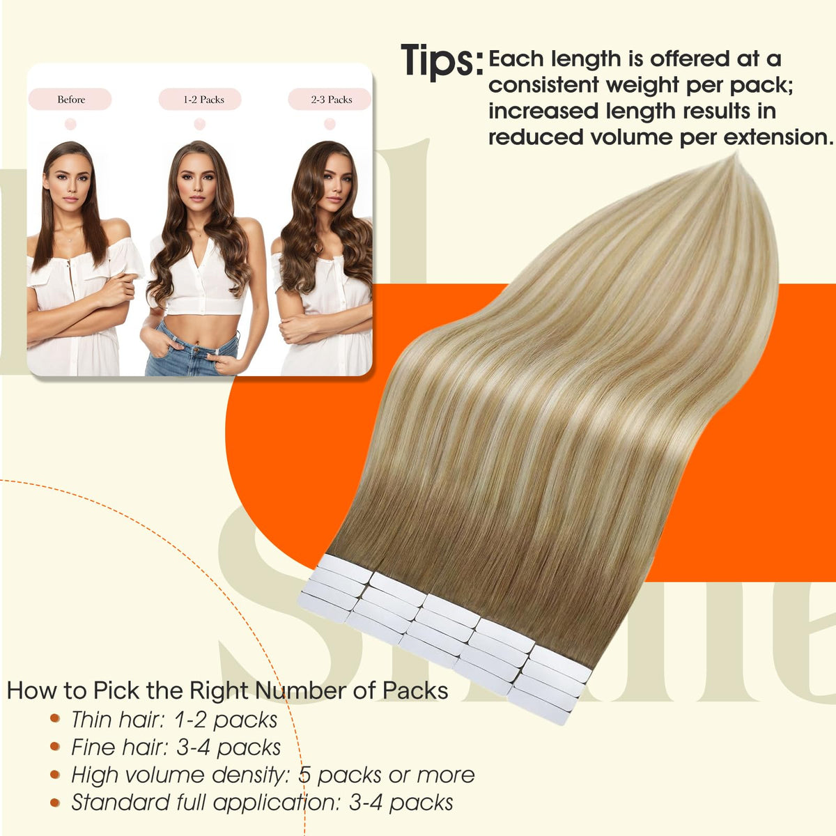 Close-up of Full Shine Tape In Extensions showing texture