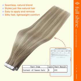 Close-up of Full Shine Tape in Extensions showing texture