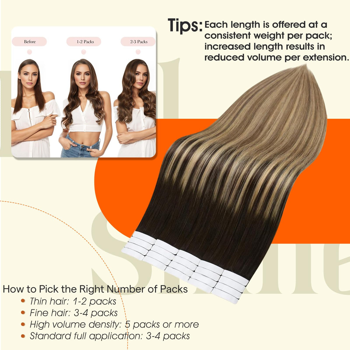 Close-up of Full Shine Tape In Extensions texture