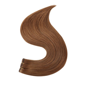 Close-up of Full Shine weft hair extensions texture