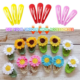 Close-up of Funtopia hair clips showcasing vibrant colours