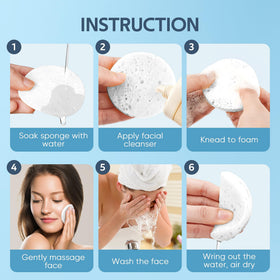 Close-up of GAINWELL facial sponge texture