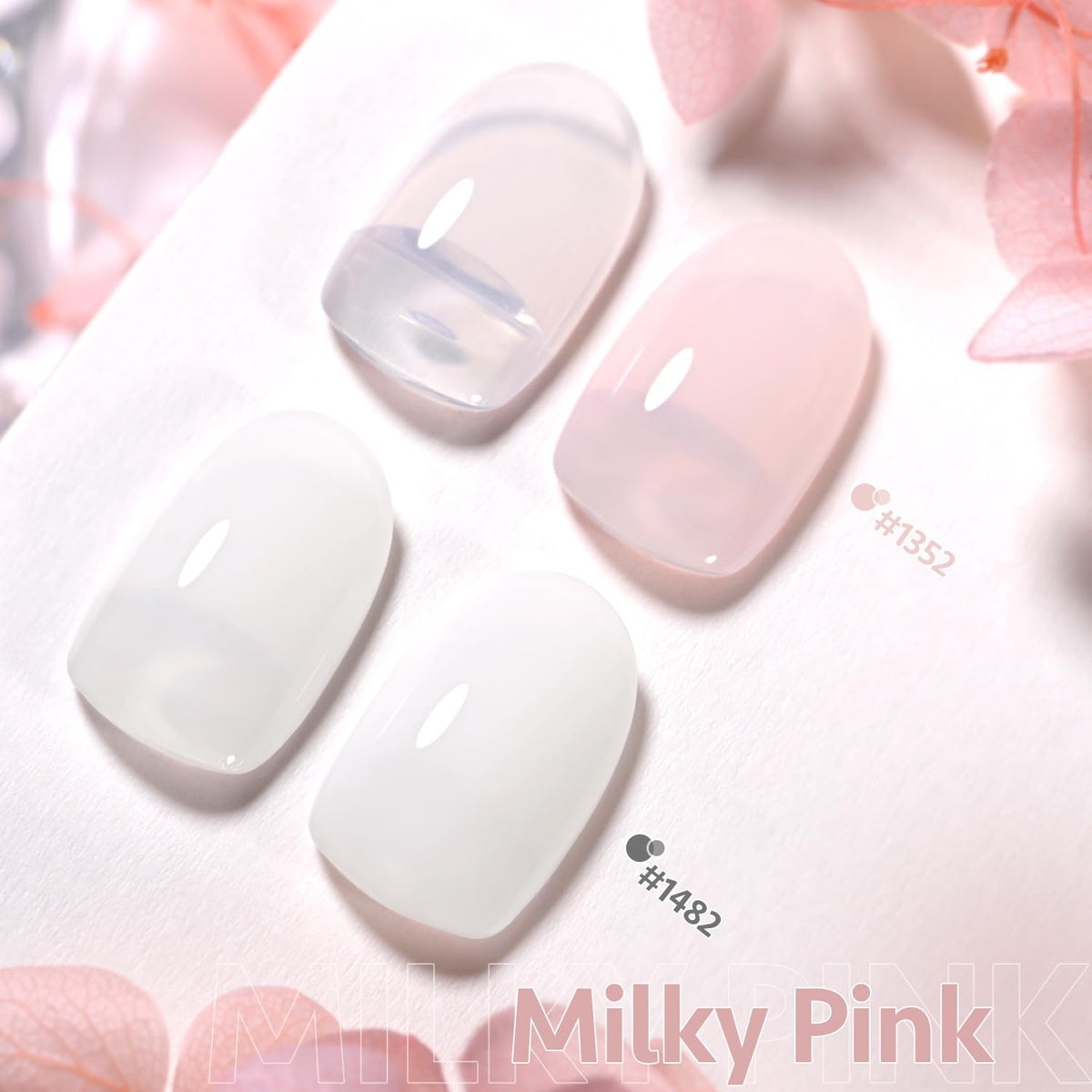 Close-up of GAOY 16ml sheer gel nail polish bottle in light pink