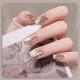 Close-up of GAOY Cat Eye Gel Nail Polish showing holographic effect