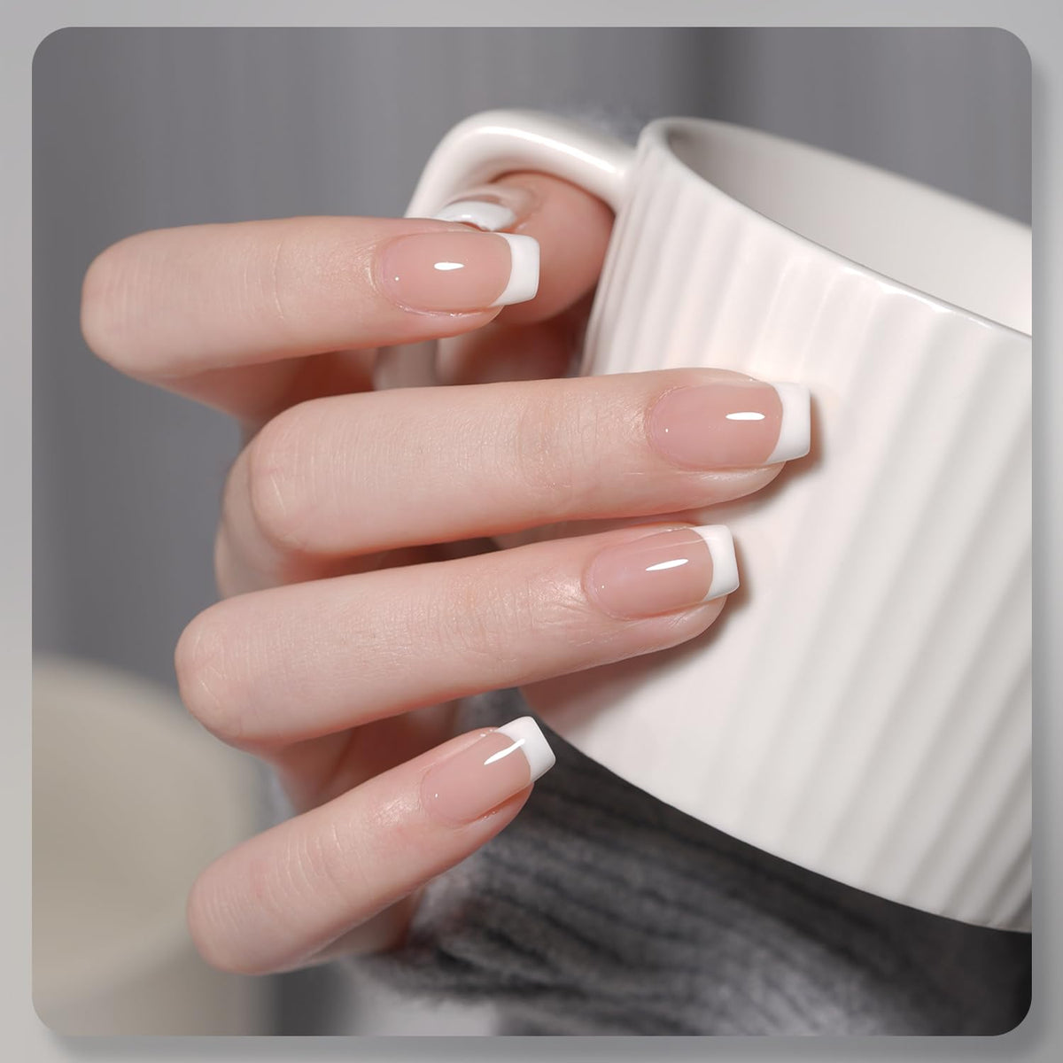 Close-up of GAOY Gel Nail Polish white bottle