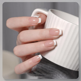 Close-up of GAOY Gel Nail Polish white bottle