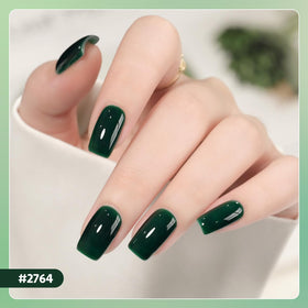 Close-up of GAOY gel polish glossy and matte top coat