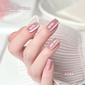 Close-up of GAOY gel polish in vibrant red shade