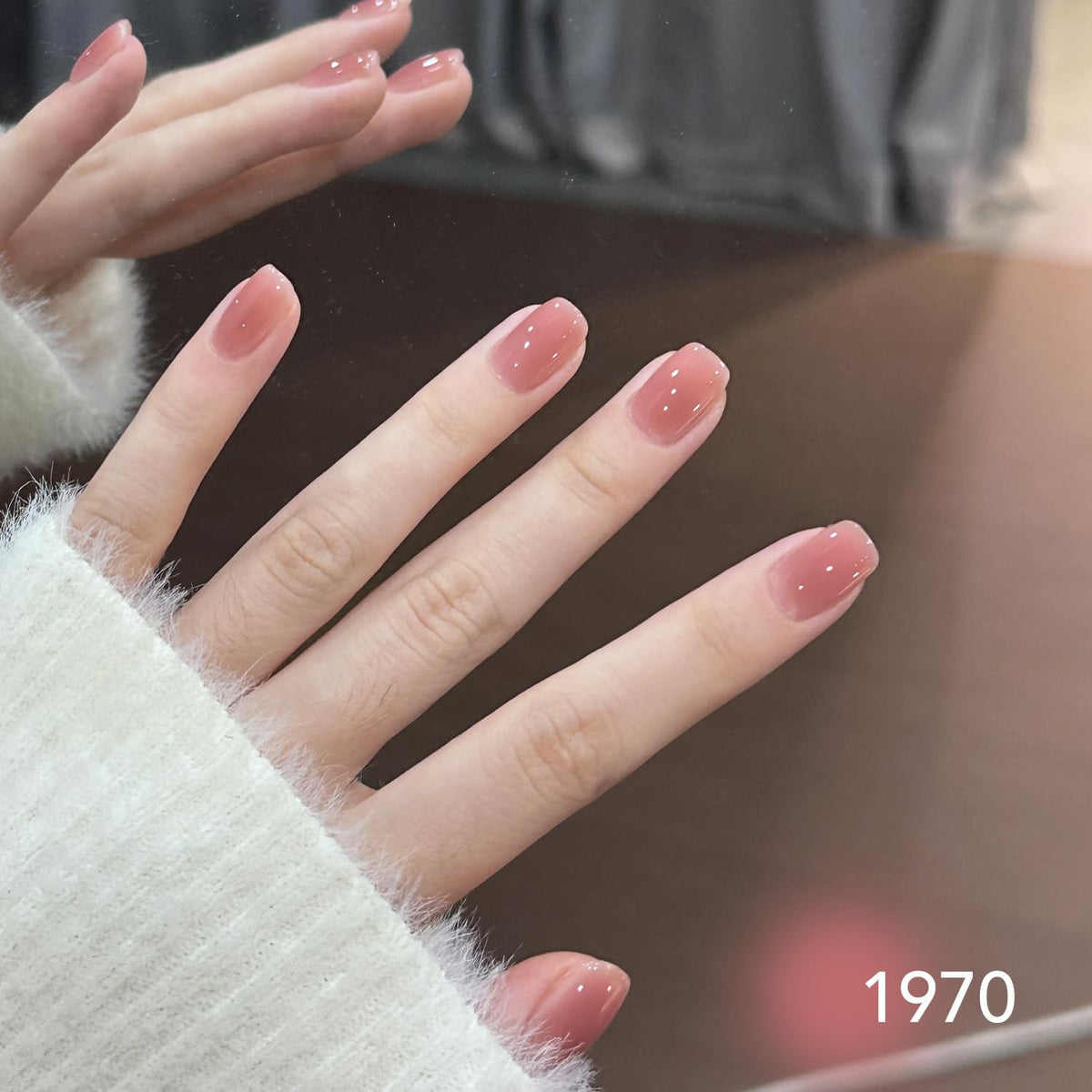 Close-up of GAOY Jelly Nude Gel Nail Polish bottle