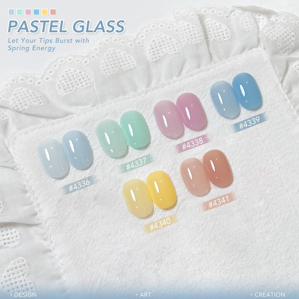 Close-up of GAOY pastel gel polish bottle showing the colour