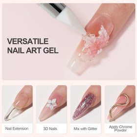 Close-up of GAOY Sculpting Gel application on nails