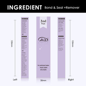 Close-up of GAQQI eyelash bond and seal application
