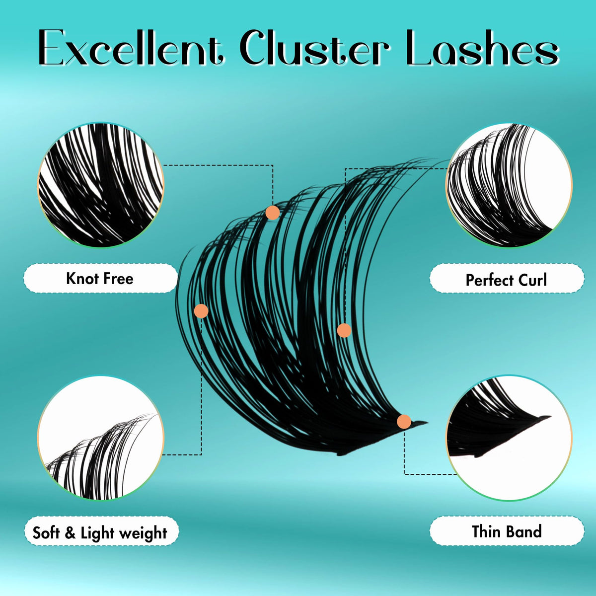 Close-up of GEMERRY D Curl lashes in various lengths