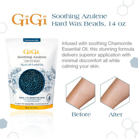Close-up of GIGI Azulene Hard Wax Beads