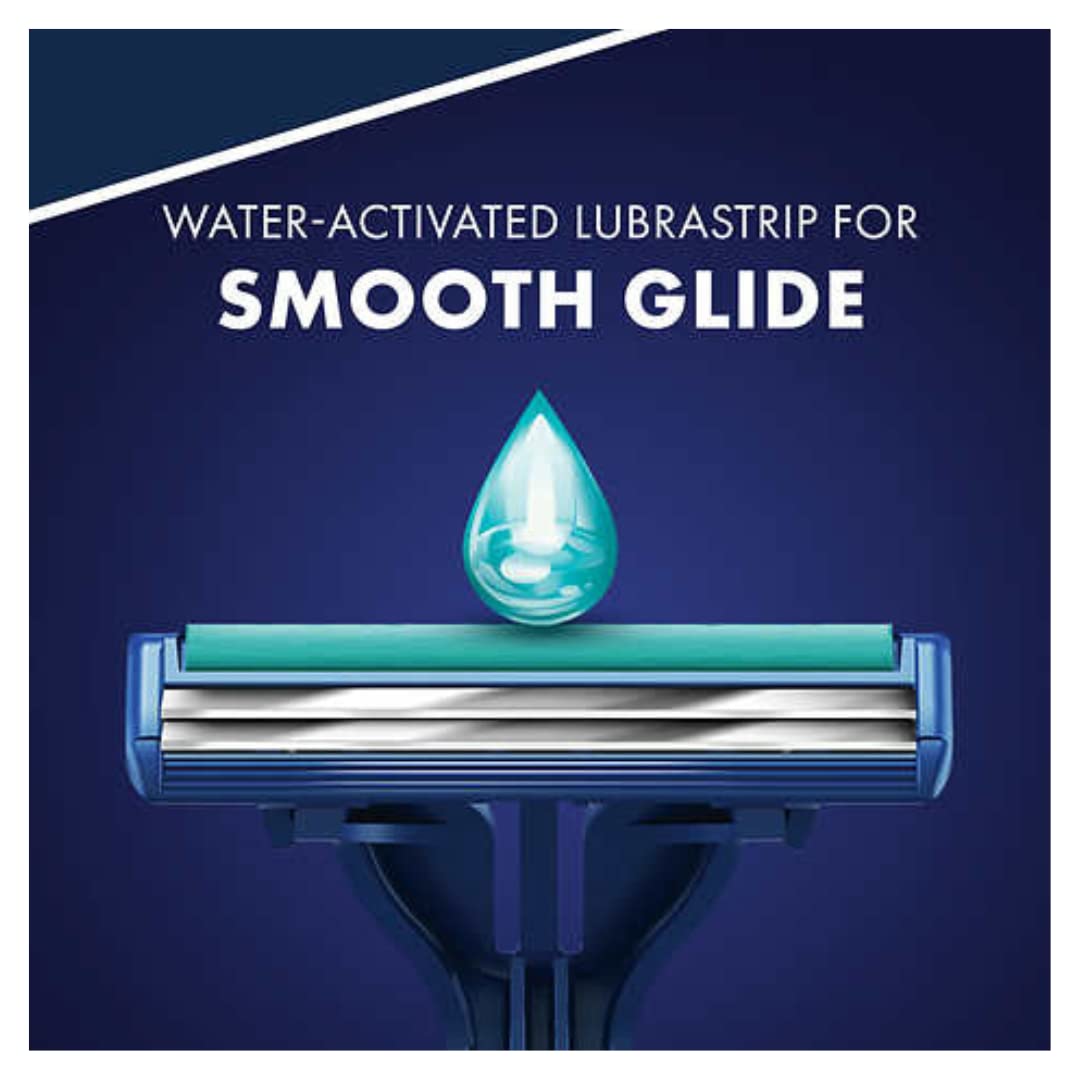 Close-up of Gillette Sensor2 Plus Disposable Razor with Lubrastrip